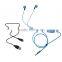 New style visible flashing glowing LED light wired 3.5mm stereo hands free headphone headset earbud earplug with MIC                        
                                                Quality Choice