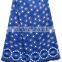 Newest China Factory Supplier Sky Blue Big Lace Fabric African Swiss Cotton Lace