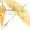 automatic big umbrella company high quality print kid yellow umbrella