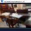A grade high glossy cafe bar stylish artificial stone dining table