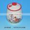 Hot sale ceramic storage jar with monkey figurine