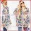 2015 New Latest Printed Blouse Designs Long Sleeve Oversized Kimono Blouse