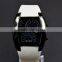 Men's aviation sector electronic dashboard silicone watch