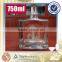 Superior white glass 75cl sand balsted glass bottles for alcohol drink