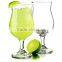 Custom gold decal tulip shaped wine/beer/champagne glass