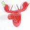 Wooden Moose Trophy Animal Head 3D Wall Art Decoration- Home Decor Wall Hanging