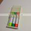 gel crayon highlighter pen in plastic box with push button