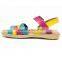 2016 Wholesale Custom New Fancy Designs Child Buckle Strap Leather Kids Flat Sandals for Girls