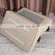 French antique style solid wooden frame upholstered stool ottoman