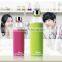hot new personalized portable clear water bottle glass