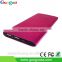 Guoguo 2500mAh Mobile Battery Charger Pack Polymer Ultra Thin Portable Metal Power Bank for iphone7