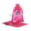 Pink Virgin Hair Bag with Drawstring, Packaging Bag, Drawstring Bags