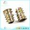 Odm good quality zinc alloy colorful furniture wood insert nut