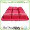 Hot selling!!!100% food grade safety small rectangle silicone cake mold