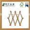 10 Hooks unfinished cheap wall mount wood coat rack wholesale