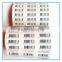 full colour printed custom clothes price tags with barcode on back