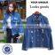 wholesale lady latest fashion design long sleeve denim woman jacket