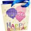 glitter happy birthday paper gift bag