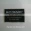 sewing on colth label,woven brand label for hat/cap
