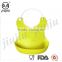 Necklace Waterproof Soft Silicone Baby Bib With Food Pocket Cool&Easy Clean