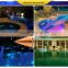 Hight brightness color led pool light fiber optic light with led light engine and side cable