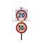 Hot selling solar powered traffic sign international limit speed sign road sign boards