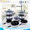 Elegant 12pcs cookware set factory/ cooking pot manufacture/Top grade stainless steel ware 12pcs cookware set
