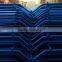 Cheap1.6X3M welded mesh fence / dark blue PVC or powder coated galvanized curved fencing / welded V bending wire fence for sale