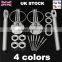 Audew 2015 New Race Rally Design Flush Hood Mount Bonnet Latch Catch Pin Key Locking Kit 4 COLORS