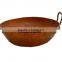Hammered Copper Bowl With Handles
