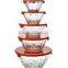 GH060 5pcs Glass Bowl Set with lid