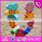 2017 New design 10 pieces children preschool animals beads wooden threading toys W11E064