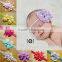 Cute dotted baby flower headband wholesale baby hair accessories