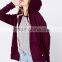 Cotton Fleece Girls Hoodies Sweatshirts With Zip up Women Hoodies