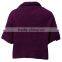 Loose high neck blend alpaca sweater for women, women half sleeve sweater