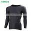 Basic Long Sleeve plain tights T-Shirt wholesale gym sport fitness wear compression shirts men