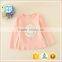 2015 fashion children's tee girls shirt plain newest design shirts for child of 110-140cm