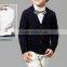 high quality cotton V neck long sleeve children shool uniform cardigan