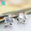 Popular Silver Flower Shape Stud Earrings For Ladies