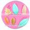 Wholesale safety Leaf silicone chocolate mould,soap mold,diy cake mould