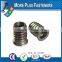 Made in Taiwan Stainless Steel Self Tapping Groove Pin Threaded Insert Threaded Nut For Plastic