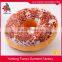 Various types custom plush stuffed cotton food pillow donut pillows