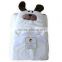 grey panda baby bathrobe with hooded