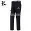 Custom breathable dark blue waterproof hiking softshell pants for men