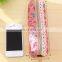 Beautiful vintage wood wind canvas pencil cases