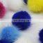 3-5cm size wholesale price mink fur pom pom mixed colors thick soft underfur
