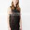 Ladies Lastest Design See-through Metallic Sexy Party Kintted Dress