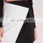 Contrast color asymmetric wrap mini skirt for lady