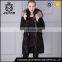 OEM deisign fur filled european style silver fox fur coat