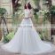 Glamorous Applique V Neck Sleeveless Organza Wedding Dresses SQS043